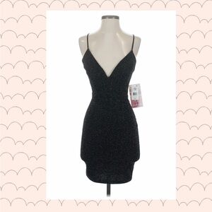 Elegant Black Glitter Dress
